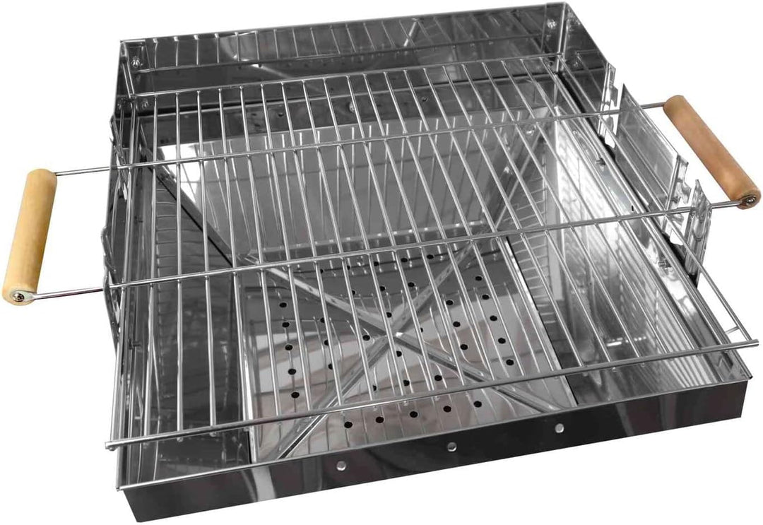 Bilderrahmen Neumann Holzkohlegrill Kingsale, Säulengrill Edelstahl, Gartengrill, Trichtergrill, Sil