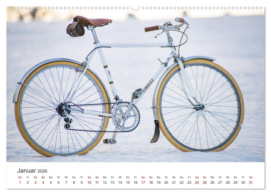 Stahlrenner - Rennrad-Klassiker aus Europa (hochwertiger Premium Wandkalender 2026 DIN A2 quer), Kun