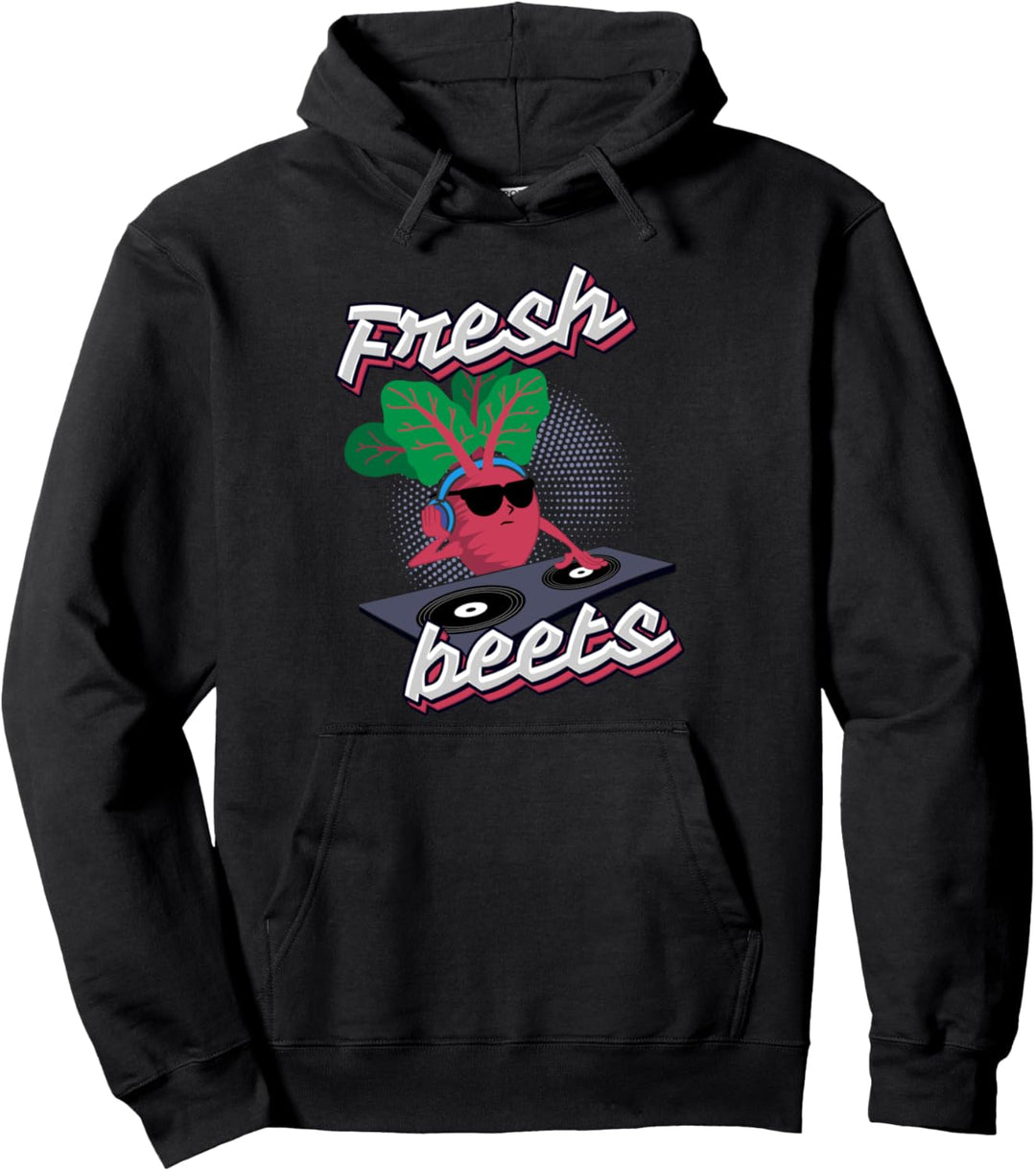 Fresh Beets Funny Veggie DJ Streetwear Pullover Hoodie