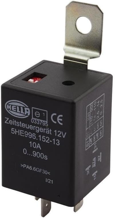 HELLA - Zeitrelais - 12V - Anschlussanzahl: 5 - Wechsler - 5HE 996 152-131 Single, Single