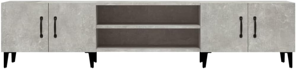 vidaXL TV-Schrank Betongrau 180x31,5x40 cm Holzwerkstoff, Betongrau