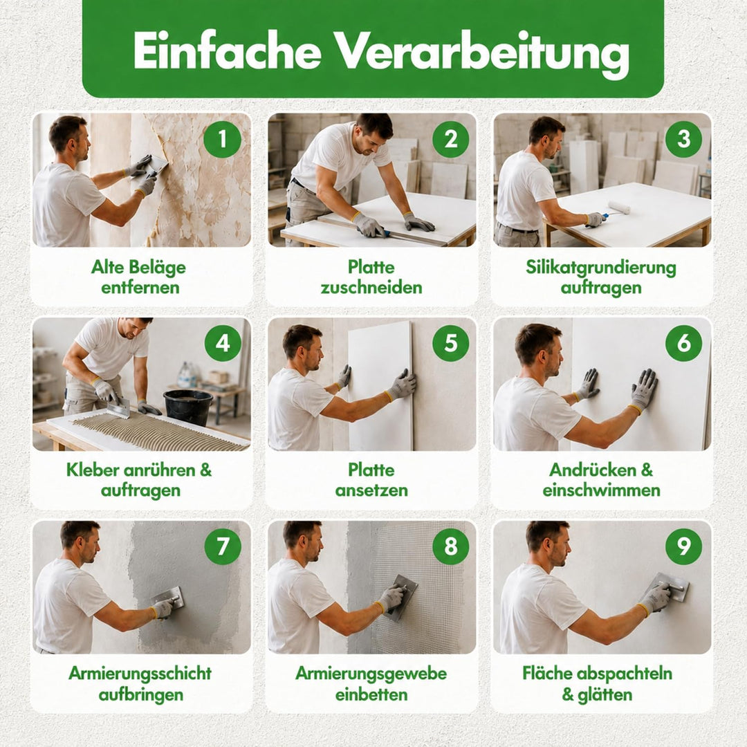 Klimaplatte 25mm Calciumsilikat Dämmplatte, anti Schimmel, für innen, Keller, Feuchtraum, Energiespa