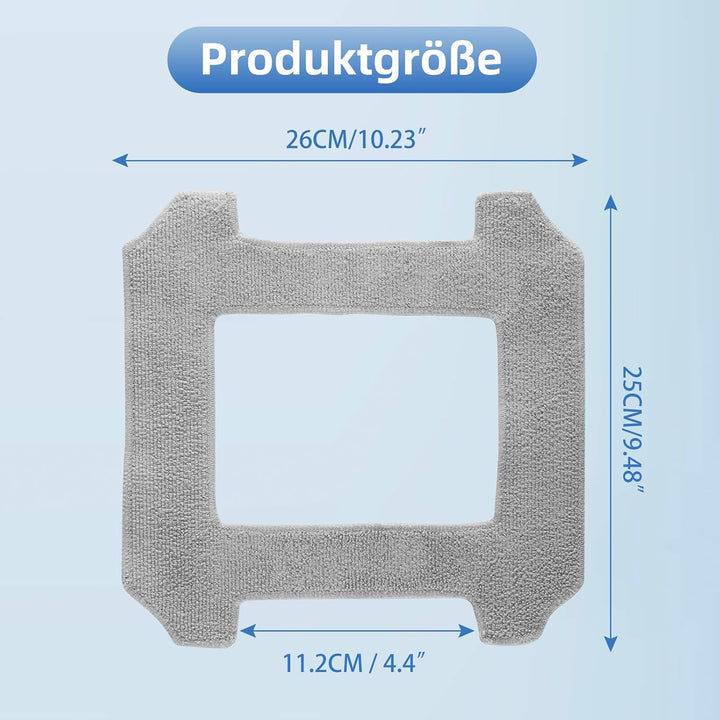 16 Stück Reinigungstücher für ECOVACS WINBOT W2S / W2S Omni Fensterputzroboter, Waschbares Mikrofase