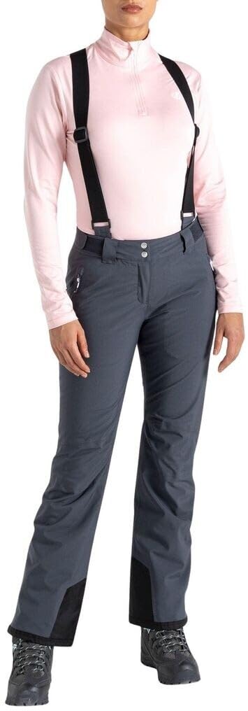 Dare 2b Damen Skihose Womens Diminish Waterproof Ski Salopettes Pants 38 Ebony Grey, 38 Ebony Grey