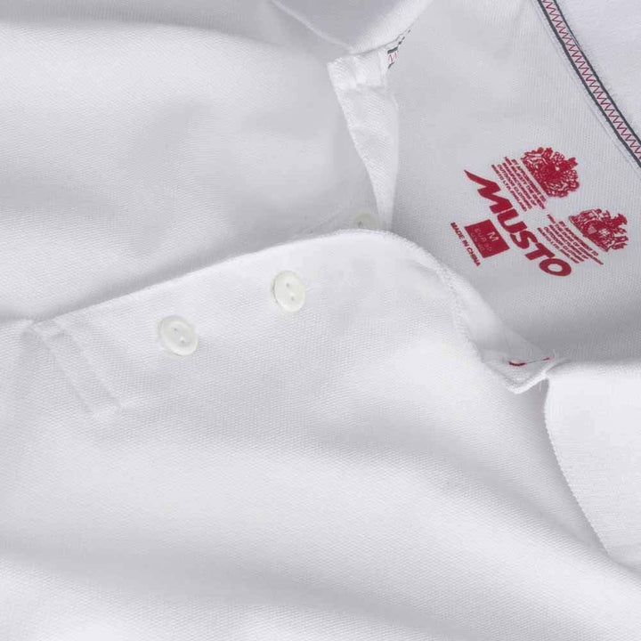 Musto Mens Evolution Sunblock Polo ShirtWhite - Kurzarm - Aktiv bleiben - Knopfleiste mit 4 Knöpfen