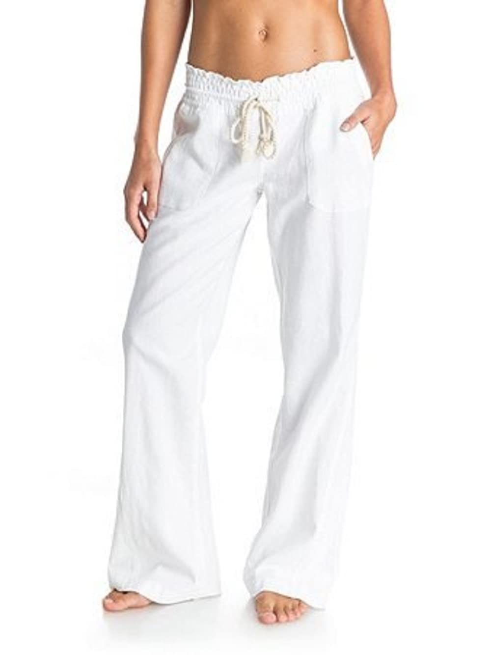 Roxy - Oceanside Pants für Damen Bright White XS, Bright White XS