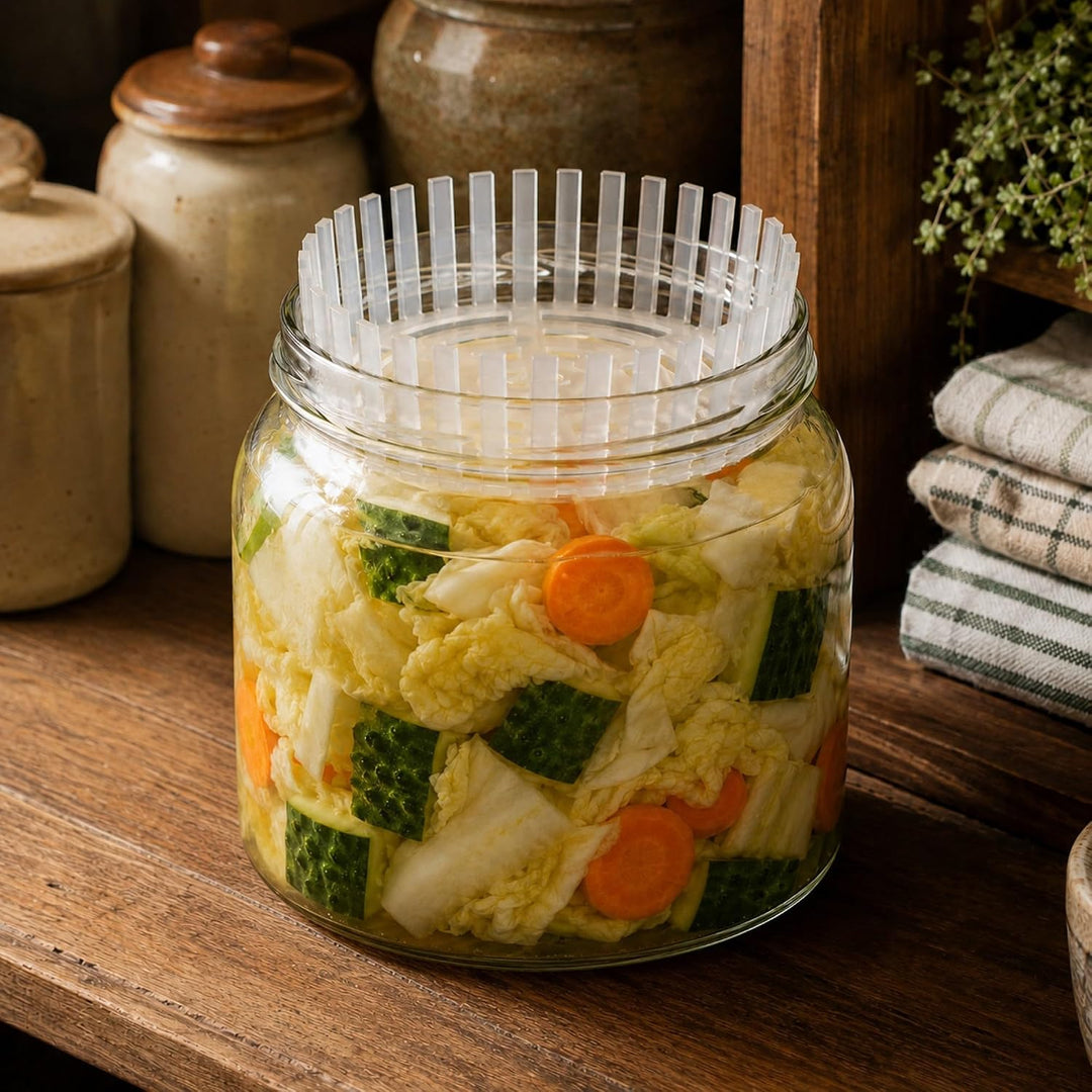 KADAX Fermentiergewichte – 20er Set | Gärhilfe fi 100 mm mit Netz für TO100-Einmachgläser | Kunststo