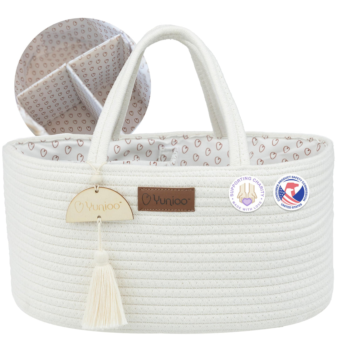 Yunioo Baby Wickel Organizer für Wickelutensilien und Wickeltisch zubehör, Wickeltisch Organizer, Wi