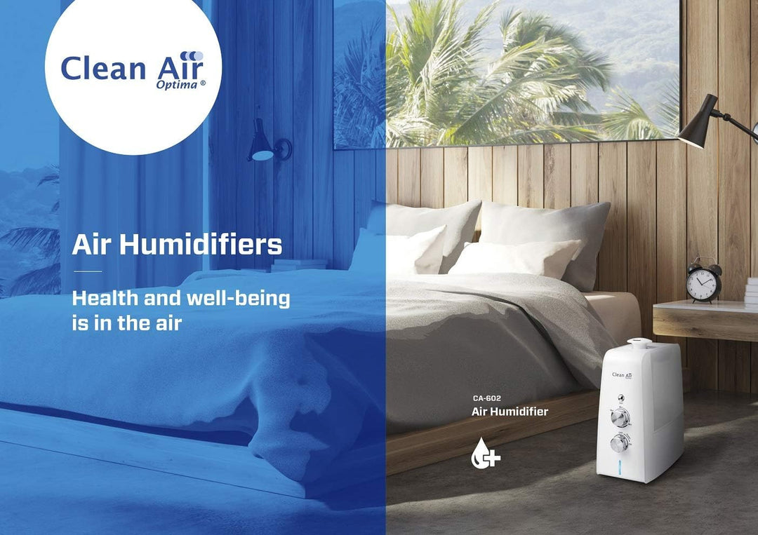 Clean Air Optima CA-602 - Luftbefeuchter mit Ionisator und Aromazerstäube - Stufenlos regulierbare G
