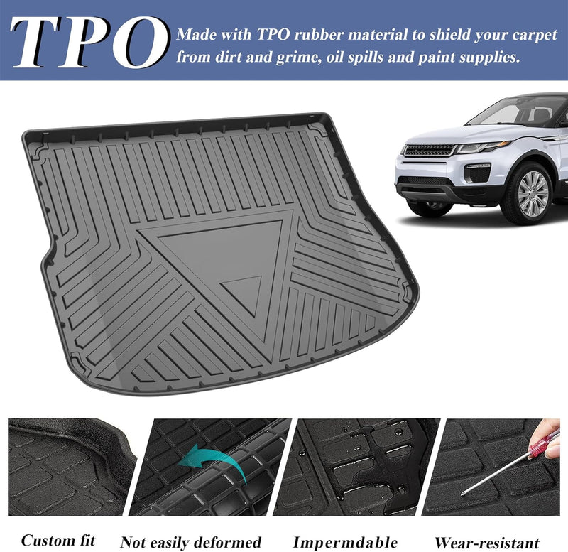 Auto Wasserdicht Protector Pad Hinten Cargo Liner Trunk Kofferraummatte für RR Evoque 2011-2019 Land