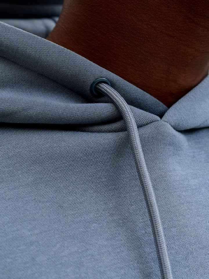 JACK & JONES Male Kapuzenpullover Einfarbig Kapuzenpullover XS Blue Mirage, XS Blue Mirage
