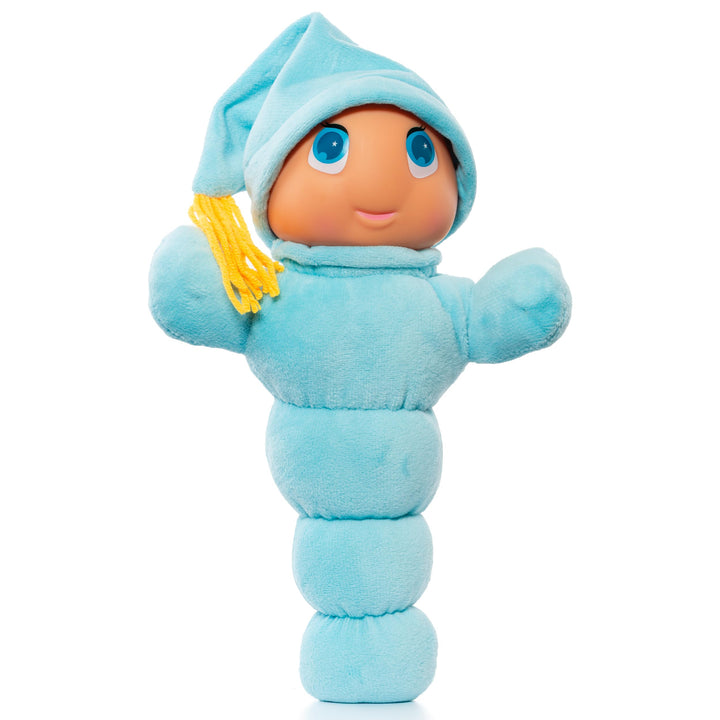 MOLTO | Gusy Luz® Blauer Regenbogen, Kinder-Nachtlicht, Klassische Schlafpuppe, 2 Schlaflieder zum T