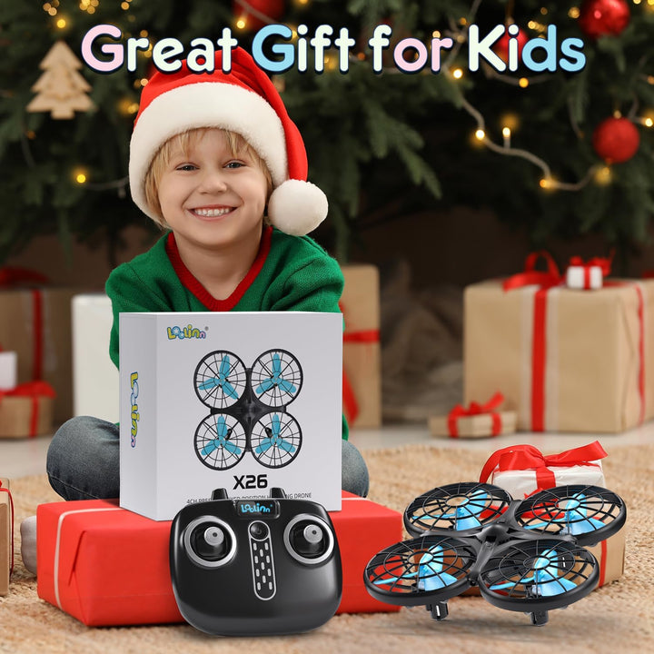 Loolinn | Drohne für Kinder Geschenk - Mini Drohne, RC Quadrocopter mit Antikollisionstechnologie /