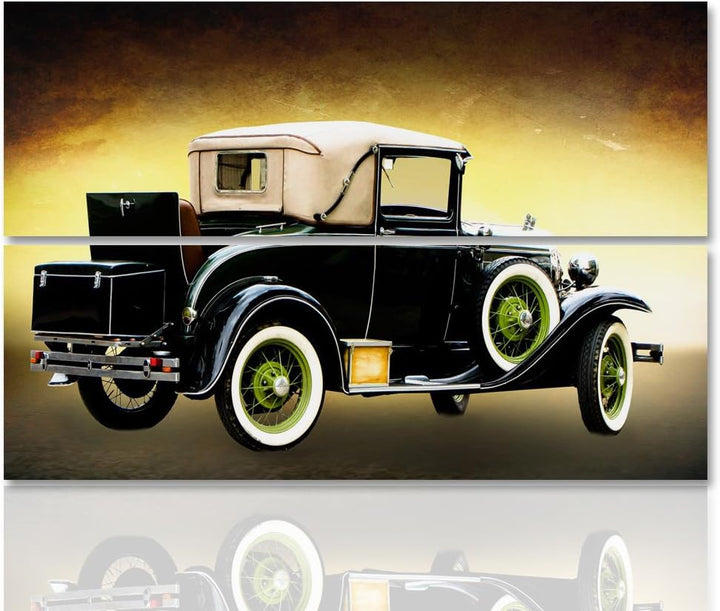 Feeby. Wandbilder - 2 Teile - 60x40 cm - rechteckige Form Bilder Kunstdrucke Deko Panel AUTO, FORD,