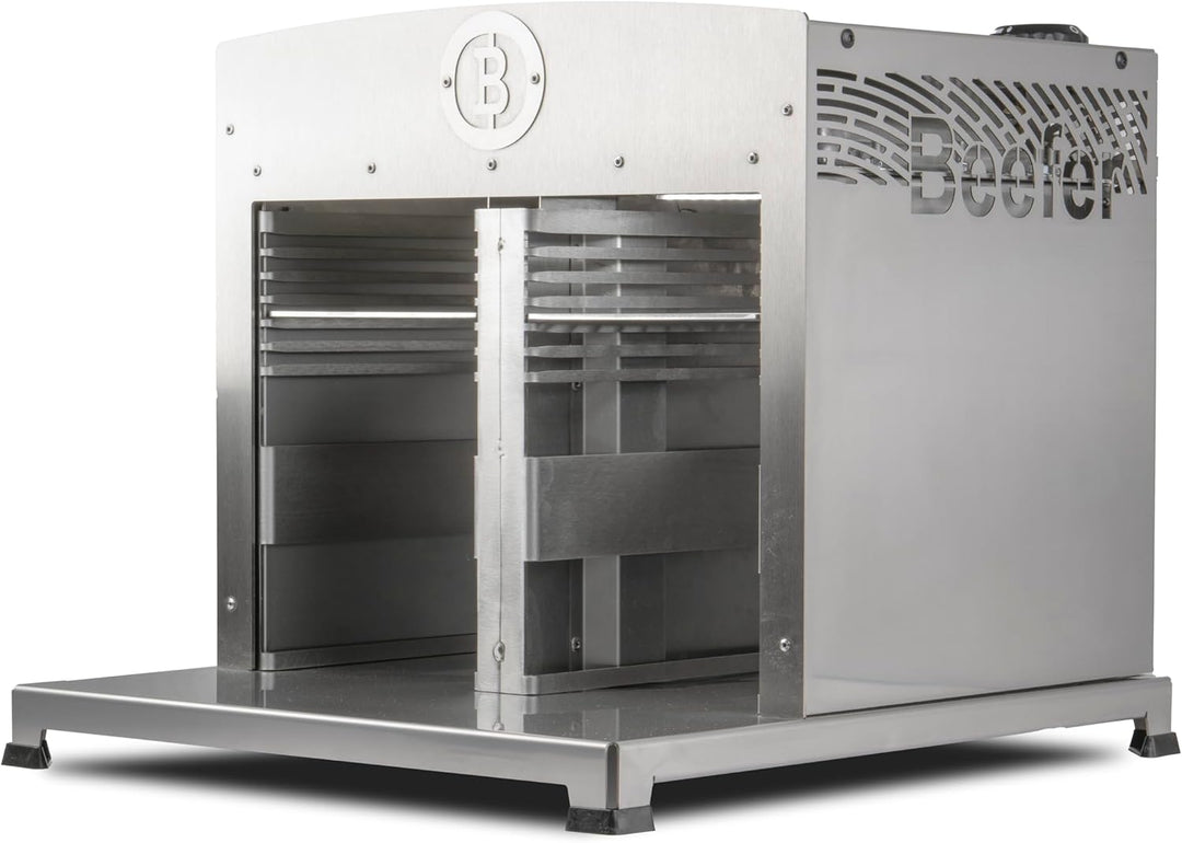 Beefer TwinPro mit herausnehmbarer Trennwand für doppelten GarraumI 800° Oberhitzegrill I Vollständi