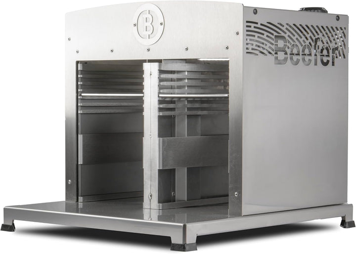Beefer TwinPro mit herausnehmbarer Trennwand für doppelten GarraumI 800° Oberhitzegrill I Vollständi