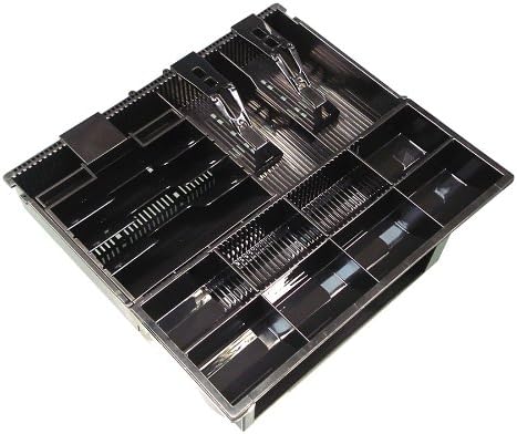 DIGIMEX Professionelle Kassenlade, 6 Scheinfächer (2 liegend und 4 stehend), 8 Münzfächer, weiss, Ro