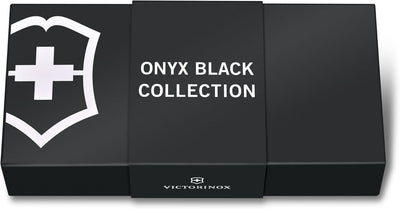 Victorinox Taschenmesser Ranger Grip 55 Onyx Black (12 Funktionen, Festellklinge, Holzsäge), schwarz