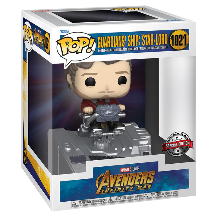 Funko 63207 Avengers 3: Infinity War Star-Lord Actionfigur, Sterne, Mehrfarbig, Deluxe