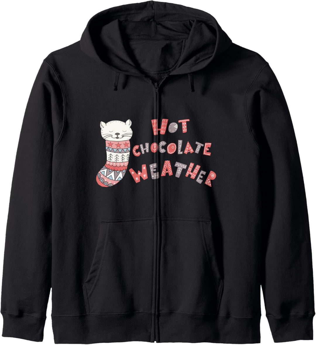Winter Days Katze im Strumpf - Winterbekleidung für Damen Kapuzenjacke