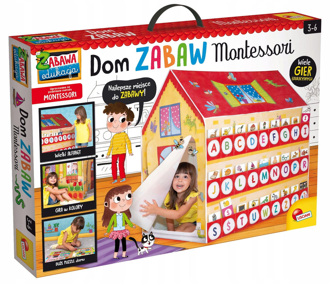 Lisciani Montessori Spielhaus Montessori, Kinderhaus, Lernspiele, 3+