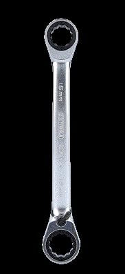 KS Tools 503.4577 GEARplus Doppel-Ratschenringschlüssel umschaltbar 16x18mm, 16x18mm