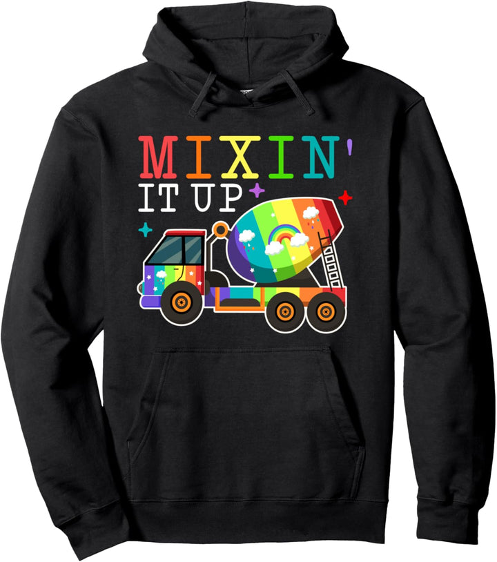 Mischen es lustiges Zement-Betonmischer-LKW-Zitat Meme Pullover Hoodie