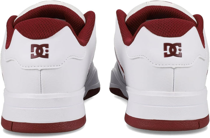 DC Herren Central Casual Low Top Skate Shoe SneakerSkate-Schuh 38 EU White Purple Wine, 38 EU White