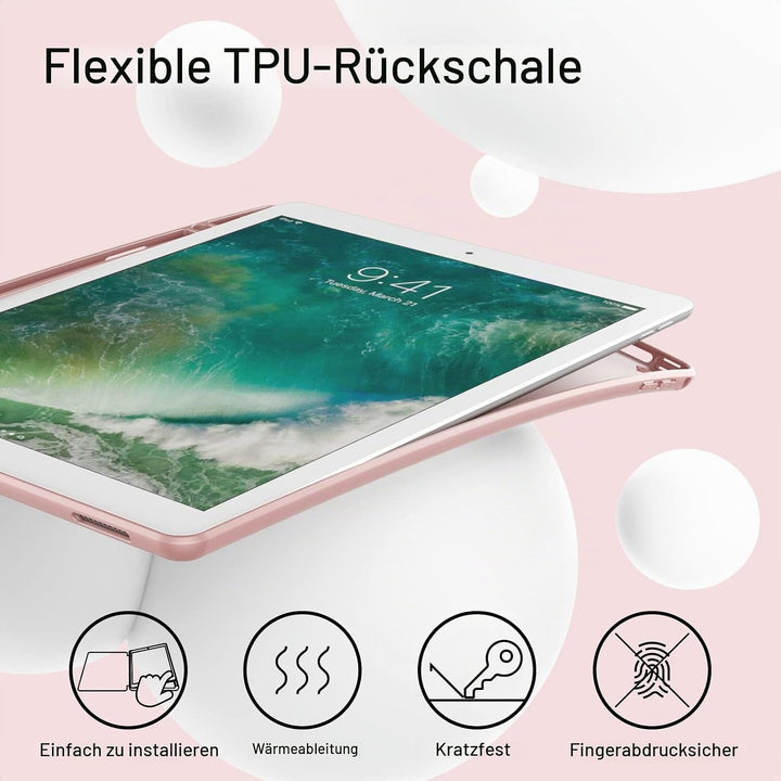 JETech Hülle für iPad Pro 12,9 Zoll (Modell 2015/2017, 1./2. Generation) mit Stifthalter, Dünne Tabl
