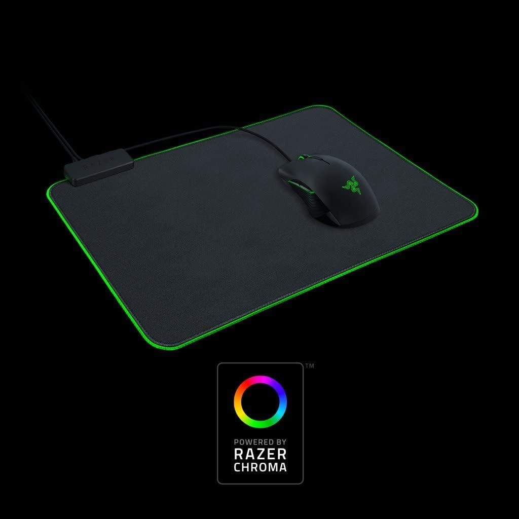 Razer Goliathus Chroma - Weiche Gaming Maus-Matte mit RGB Beleuchtung (Kabelhalterung, Stoff-Oberflä