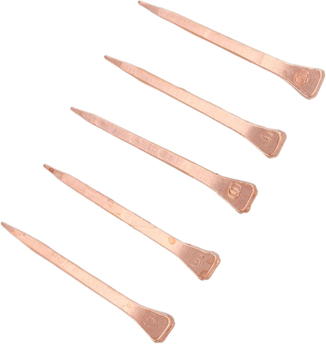 Hufeisennägel aus Kupfer, Hufeisennägel, Flexibel, Verschleissfest, Leicht, mit Aufbewahrungsbox für