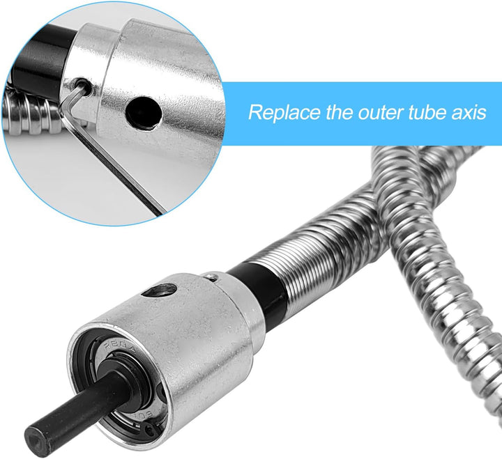 Biegsame Welle, Bohrwelle Verlängerung, Flexible Bohrwelle, Bohrmaschinenwelle mit 6mm Flexwellen-Ve