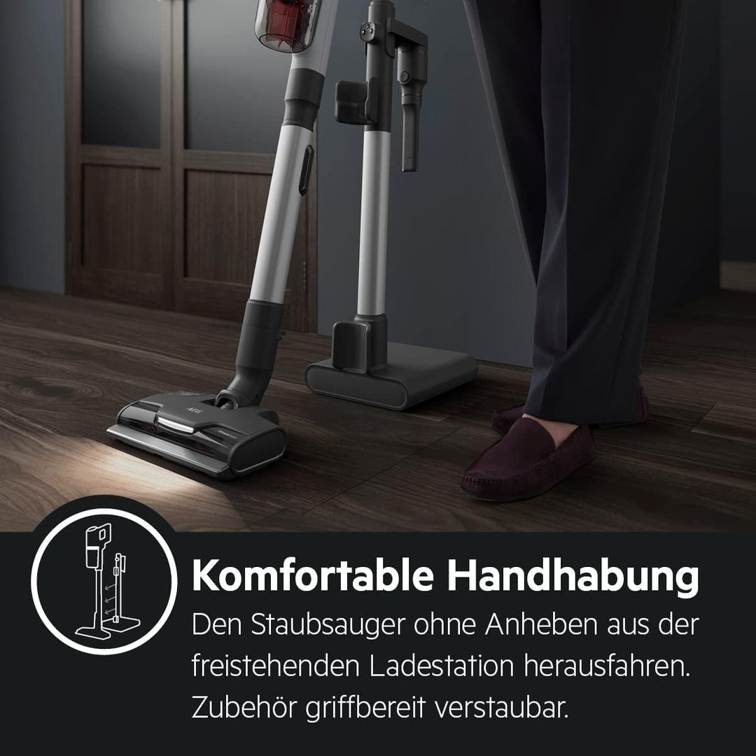 AEG Animal 8000 Akku-Staubsauger + AZE150 Ersatz-Akku/Automatik / 5-stufige Filtration/Digitale Anze