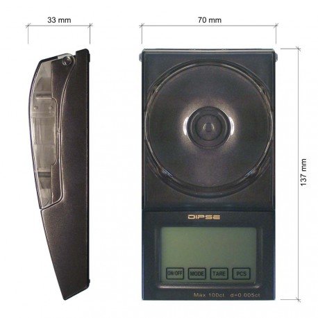 Dipse FB-20 Digitale Feinwaage für Juweliere & Labor von 0,001g (0,005ct) bis 20g (100ct)
