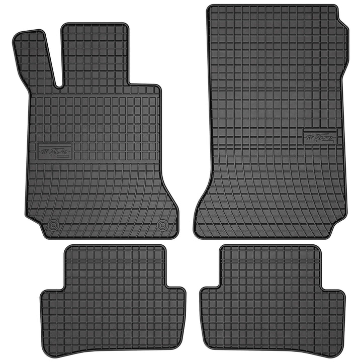 MOTOS Gummimatten Auto Fussmatte passend für Mercedes-Benz C-Klasse W204 2007-2014 Limousine Verbess
