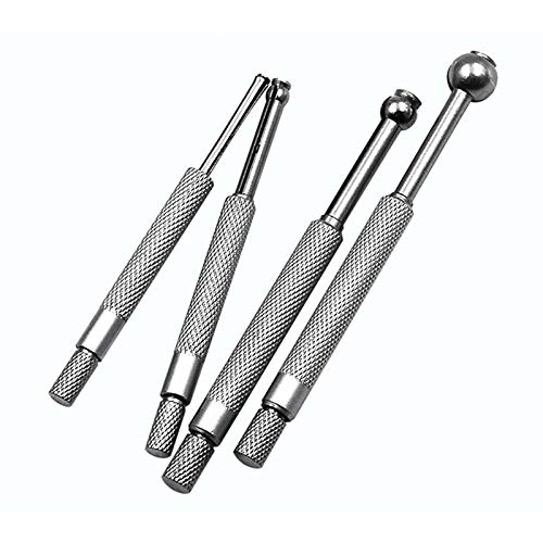4pcs Teleskop-Bohrungsmessgerät Set, 3-13mm einstellbar Kleines Loch Vollkugel-Bohrungsmessgerät Kit