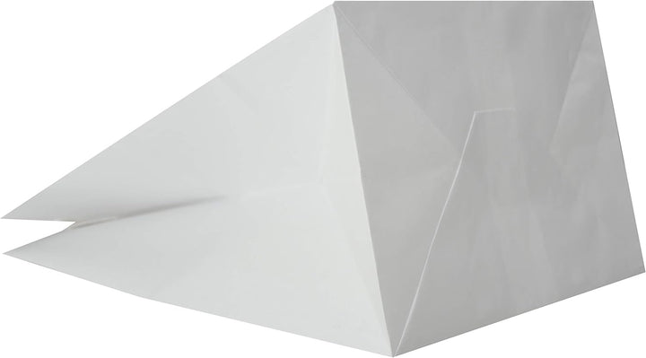 Carte Dozio S.r.l. - Einkaufstopper aus Kraftpapier mit quadratischem Boden, Farbe Weiss, flacher Gr