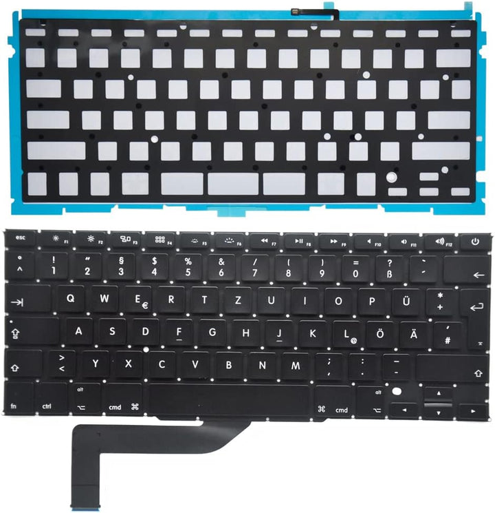 Pardarsey Laptop Tastatur Notebook Keyboard Ersatz Austausch Deutsch QWERTZ DE für MacBook Pro 15" A