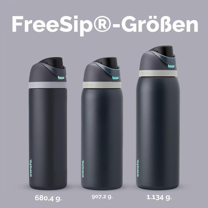 Owala FreeSip Isolierte Edelstahl Trinkflasche mit Strohhalm, 945 ml – BPA-frei, optimal für Sport,