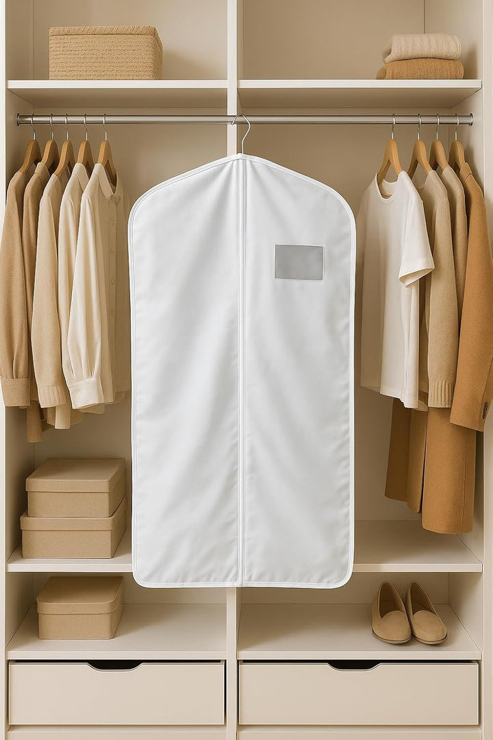 HBCOLLECTION - Kleidersack Kleiderhülle natürlicher Baumwolle (Lang)