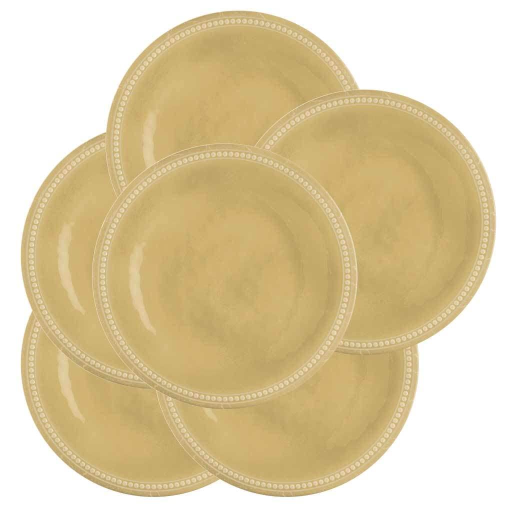 Marine Business Essteller Melamin, flach, gross - Harmony Sunset 6er Set