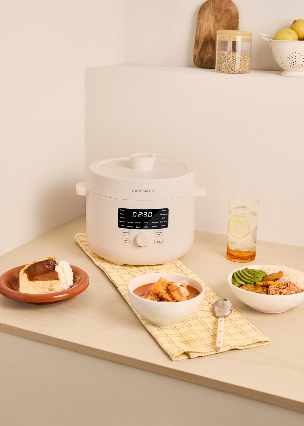 CREATE/PRESSURE COOKER STUDIO/Multifunktioneller programmierbarer elektrischer Schnellkochtopf 4L Cr