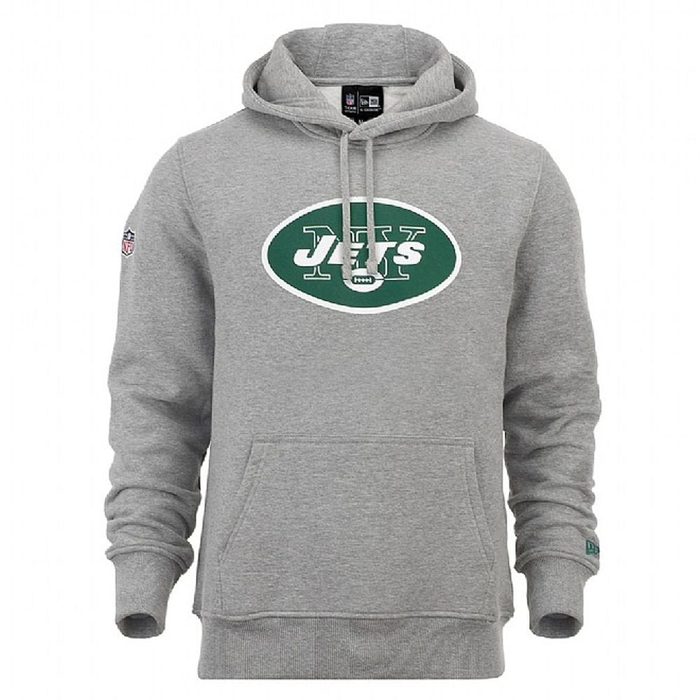 New Era - NFL New York Jets Team Logo Hoodie - Grau XS Grau / New-york-jets, XS Grau / New-york-jets