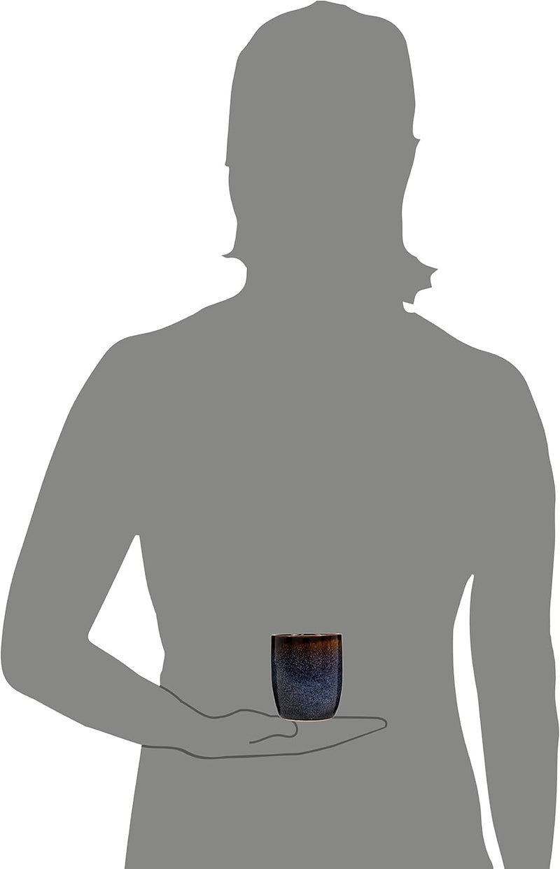 Espressobecher Tokio 4 tgl, Espresso Cups 4 Personen, Steingut Espressotassen Set Spülmaschinenfest,
