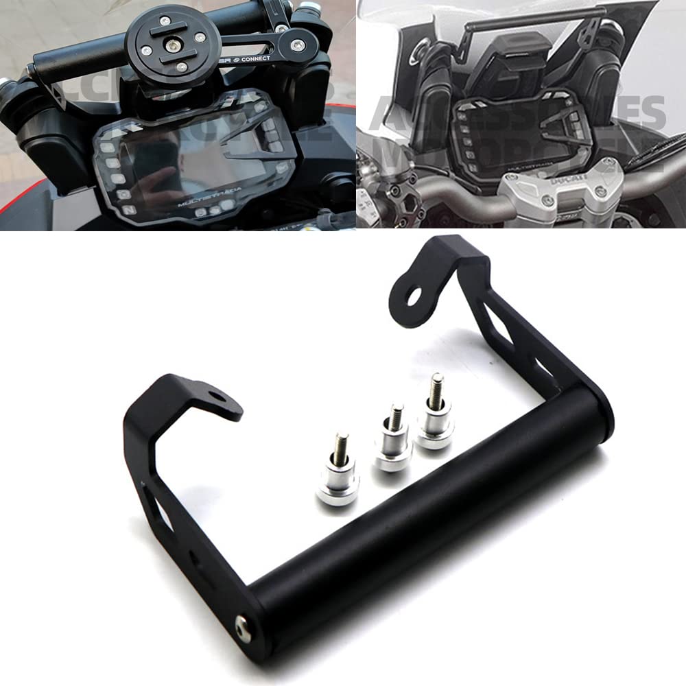 Motorrad Erweiterung Crossbar Telefonhalter Ständer Halter GPS Navigationsplattenhalterung für Ducat