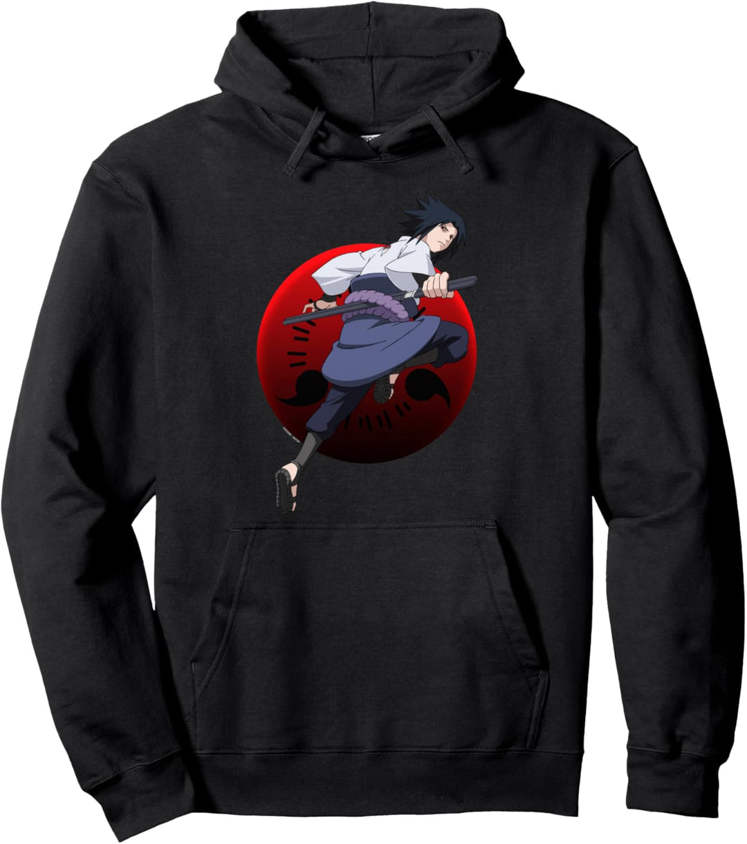 Naruto Shippuden Sasuke with Sharingan Pullover Hoodie