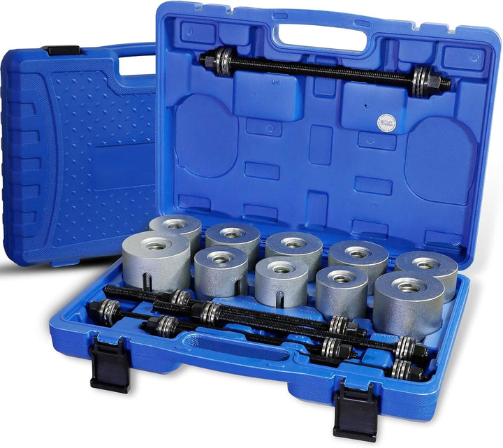 CCLIFE 27tlg Silentlager Werkzeug Abzieher Satz Gummibuchsen Buchsen Achslager Montage Demontage