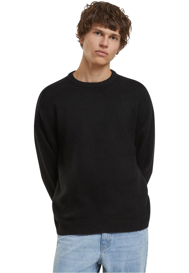 Urban Classics Herren Oversized Chunky Sweater L Grosse Grössen Schwarz, L Grosse Grössen Schwarz