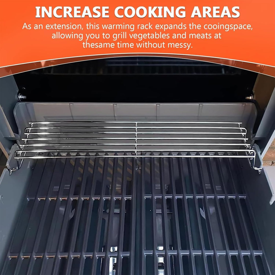 GFTIME 47CM 69866 Edelstahl Grill-Warmhalterost für Weber Spirit E210 E220 und Spirit S210 S220 (mit