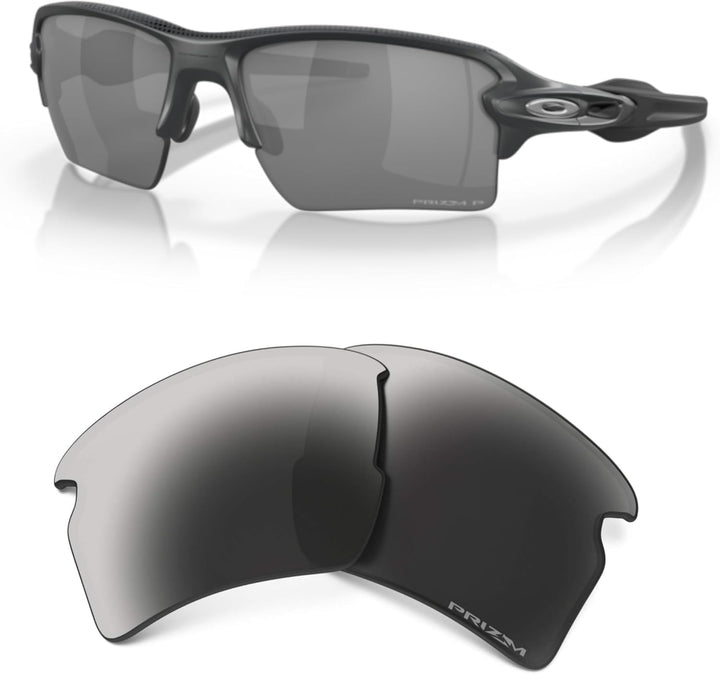 Oakley Original Flak 2.0 XL OO9188 Ersatzgläser, inklusive Oakley Mikrofasertuch Beutel Prizm Black